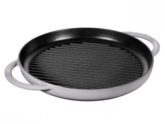 Γκριλιέρα Μαντεμένιο Στρογγυλό Cherry 40511-782 Φ30cm Grey Staub 30cm Μαντέμι