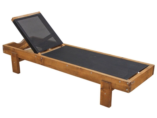 Ξαπλώστρα Leda 34.0012 77x200x35cm Walnut Zita Plus