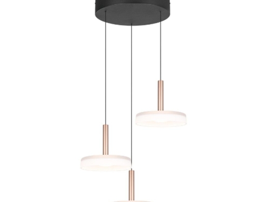 Φωτιστικό Οροφής Celeste 354930365 35x50/200cm 3xSMD 7,5W 750lm 3000K Coffee-White Trio Lighting