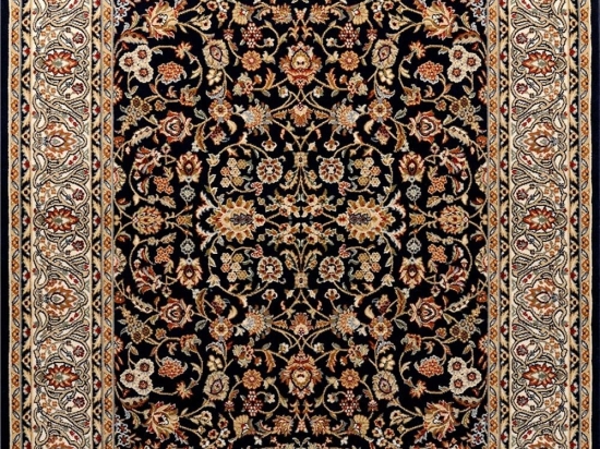 Διάδρομος Kashmir 11386-135 Black-Multi 80X... Merinos 80X