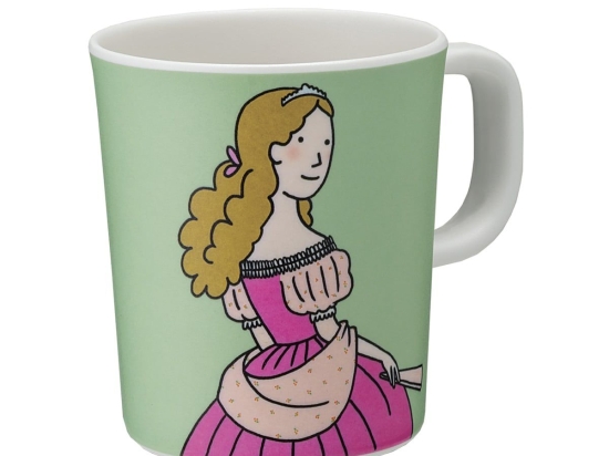 Κούπα Παιδική Princess 52-912/14 230ml Green-Pink Petit Jour Paris Μελαμίνη