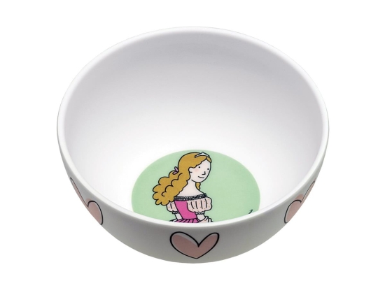 Μπωλ Παιδικό Princess 52-946/14 300ml 6m+ White-Pink Petit Jour Paris 1 τμχ Μελαμίνη