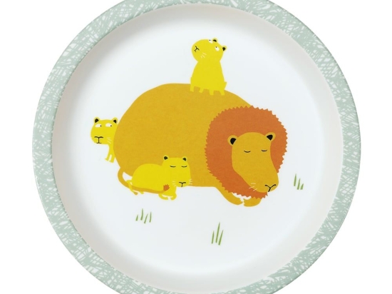 Πιάτο Παιδικό Savane 52-705/05 18cm 6m+ Yellow-Green Petit Jour Paris 1 τμχ Μελαμίνη