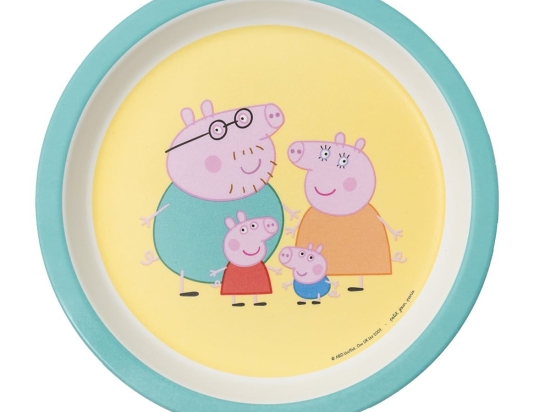 Πιάτο Παιδικό Peppa Pig 52-705/10 18cm 6m+ Multi Petit Jour Paris 1 τμχ Μελαμίνη