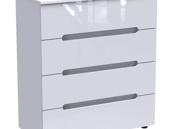 Συρταριέρα Afina 361-000018 90x44x101cm White Glossy