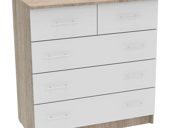 Συρταριέρα Kumode 80x45x85cm Sonoma-White