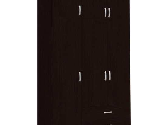 Ντουλάπα Τρίφυλλη Royal 150x58x230cm Wenge Τρίφυλλη