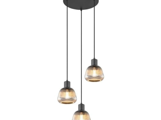 Φωτιστικό Οροφής Tarifa 362830332 37x150cm 3xE27 25W Chrome-Black Trio Lighting
