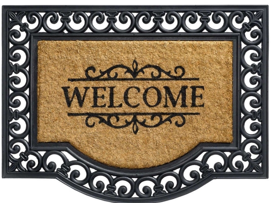 Πατάκι Εισόδου Impala 002 Welcome 60X80cm Beige-Black Sdim 60 X 80