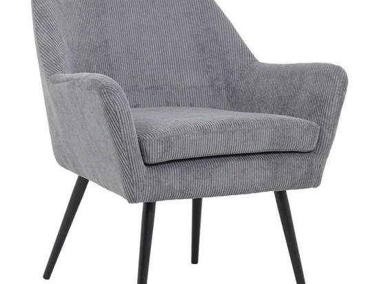 Πολυθρόνα Rochelle 370-124-056 65x66x76cm Grey-Black