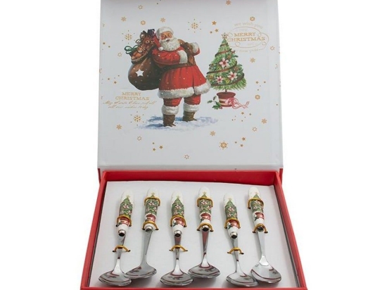 Κουταλάκια Santa With Deer (Σετ 6Τμχ) 372-223-090 Multi