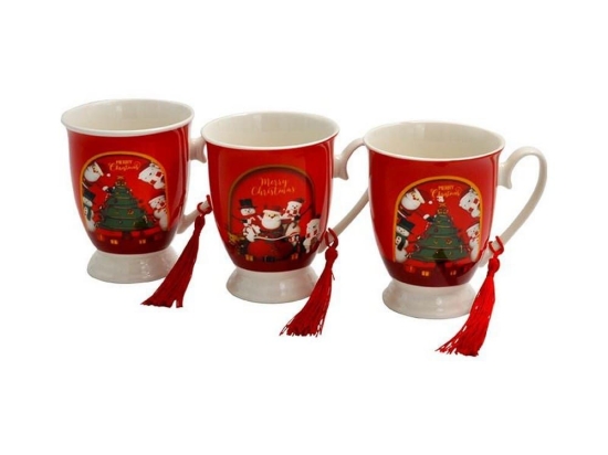 Κούπα Χριστουγεννιάτικη Santa Claus 372-224-188 8,5x11cm Multi