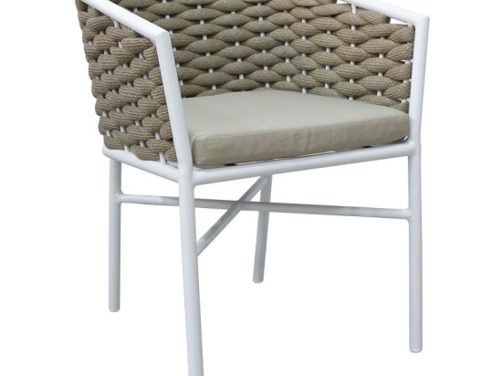 Πολυθρόνα Noevo 373-000007 57x62x77cm Khaki