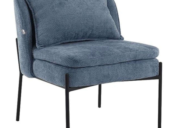 Πολυθρόνα 380-124-022 67x75x81cm Light Blue-Black