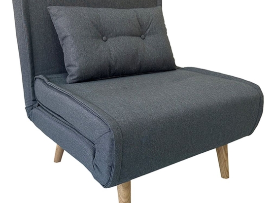 Πολυθρόνα-Κρεβάτι Sara 40.0203 75x80x84/75x190x32cm Grey Zita Plus