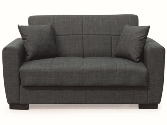 Καναπές-Κρεβάτι Διθέσιος Anima 40.0306 150x80x75/125x100cm Dark Grey Zita Plus