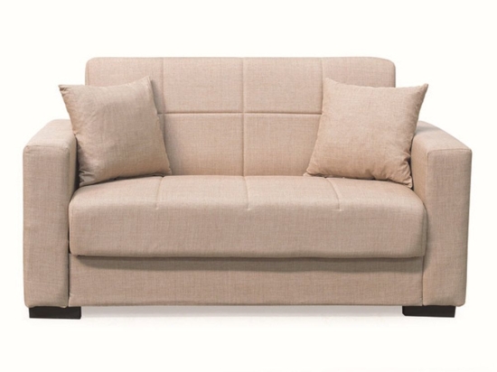 Καναπές-Κρεβάτι Διθέσιος Rover 40.0311 150x80x75/125x100cm Light Brown Zita Plus