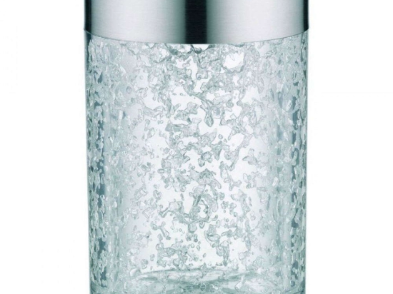 Παγοθήκη Μπουκαλιών Crystal Ice 0355011000 13x20cm Clear-Silver Alfi Ατσάλι,Γυαλί