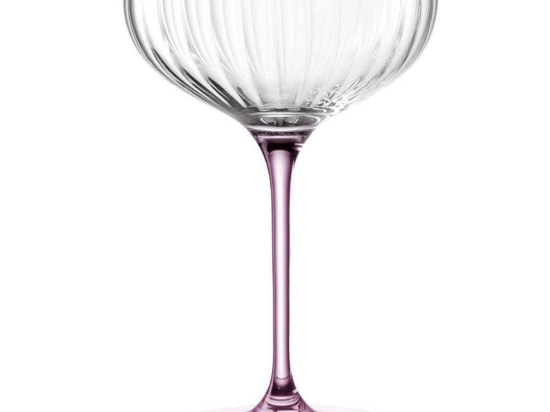 Ποτήρι Σαμπάνιας Poesia 022380L 260ml Clear-Pink Leonardo Γυαλί