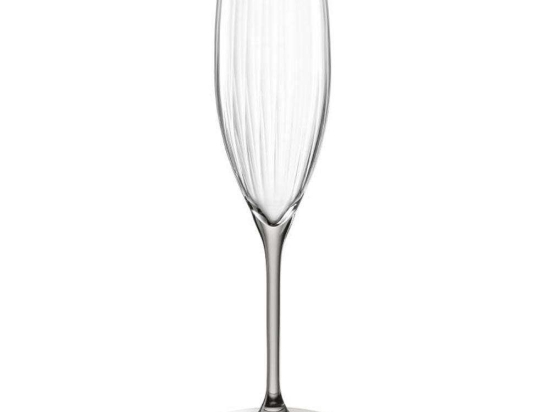 Ποτήρι Σαμπάνιας Poesia 022381L 250ml Clear-Grey Leonardo Γυαλί