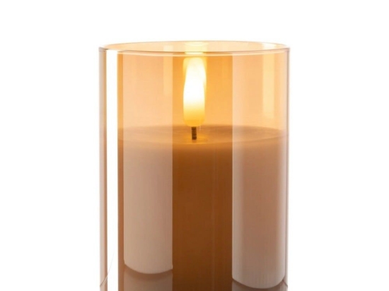 Κηροπήγιο Led Autentico 040898L 10x8cm Gold Leonardo