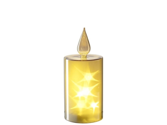 Κερί Magico Led 047182L 21cm Gold Leonardo