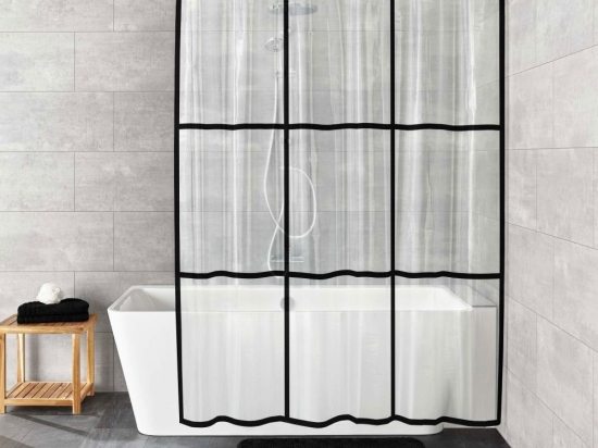 Κουρτίνα Μπάνιου Brooklyn 7823 116 Clear Kleine Wolke 180Πx200Υ PEVA