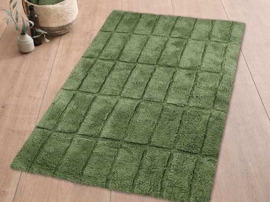 Πατάκι Μπάνιου Tiles 9176 612 Forest Kleine Wolke 60x100cm 100% Βαμβάκι
