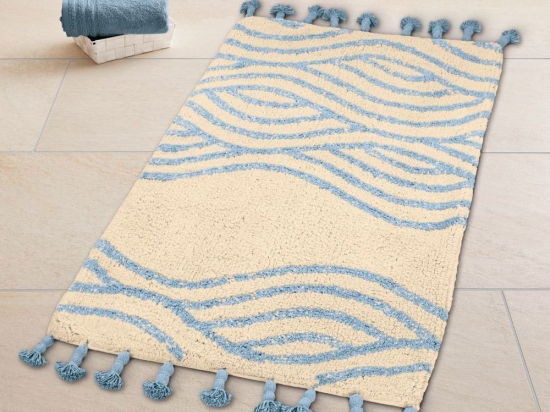 Πατάκι Μπάνιου Vaga 9179 202 Nature Kleine Wolke 70X120 100% Βαμβάκι