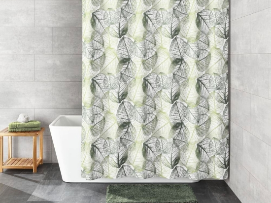 Κουρτίνα Μπάνιου Selva 7833 616 Dill Green Kleine Wolke 180Πx200Υ Πολυέστερ