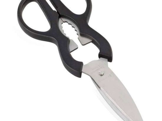 Ψαλίδι Μαγειρικής Household 3152 20cm Black Leifheit Ανοξείδωτο Ατσάλι