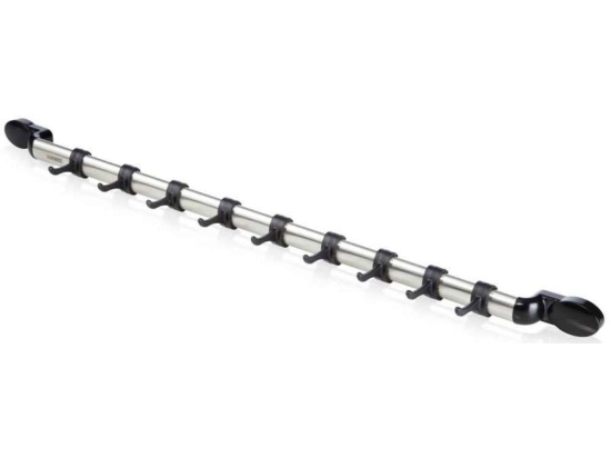 Κρεμάστρα Κουζίνας Proline 21335 72x14x9cm Silver-Black Leifheit Ατσάλι,Πλαστικό