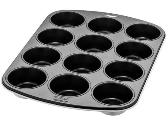 Φόρμα Muffins Αντικολλητική 12 Θέσεων Go Wild Nubia 3201112090 38x27x3cm Cream Kaiser Ατσάλι, Αλουμίνιο