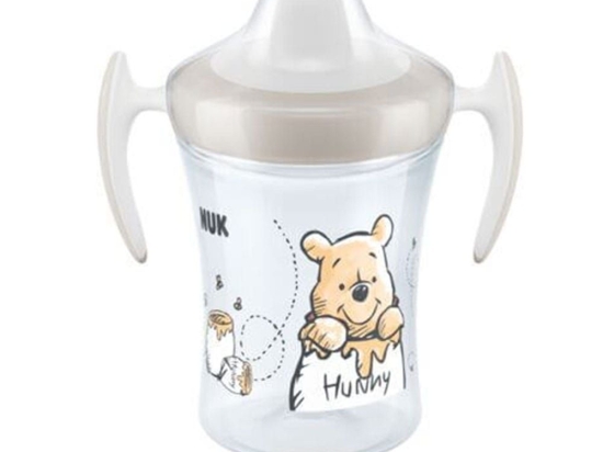 Ποτηράκι Παιδικό Trainer Cup Disney Winnie 10255524 230ml 6m+ Beige Nuk 230ml Πολυπροπυλένιο