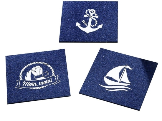 Σουβέρ Anchor/ship 42250 10cm Dark Blue Πολυέστερ