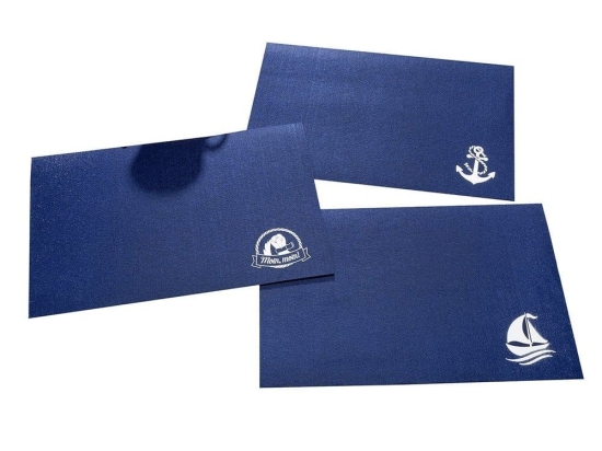 Σουπλά Anchor/ship 42252 45x30cm Dark Blue Τσόχα