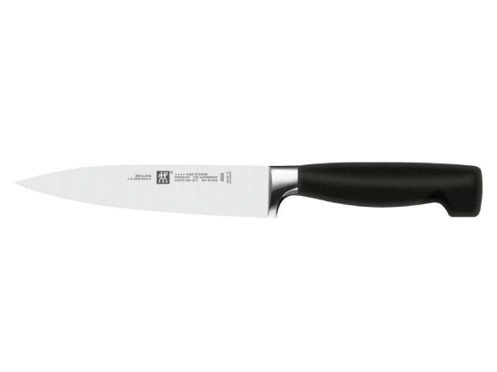 Μαχαίρι Γενικής Χρήσης ****Vier Sterne 31070-161 16/12,3cm Black-Silver Zwilling Ανοξείδωτο Ατσάλι
