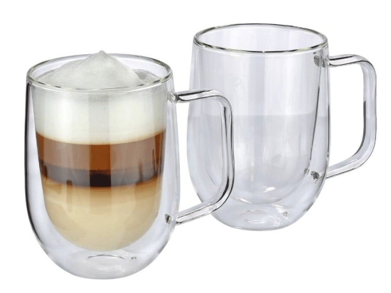 Κούπα Latte Machiatο Veneto Double Wall (Σετ 2Τμχ) 292671 300ml Clear Cilio Γυαλί