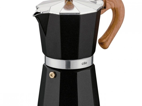 Καφετιέρα Espresso Natura 321388 6 cups Black-Natural Cilio Ξύλο,Αλουμίνιο
