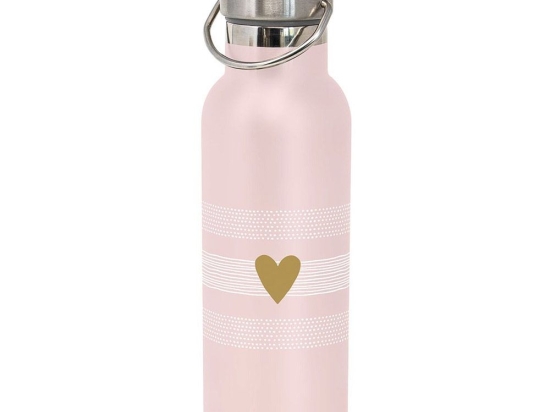 Ισοθερμικό Δοχείο Heart of Gold 604635 500ml Φ7,1x22,5cm Pink Paperproducts Design
