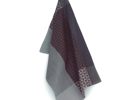 Πετσέτα Κουζίνας Henrik Dreieck Q 12293 70x50cm Grey-Bordeaux Kela 100% Βαμβάκι