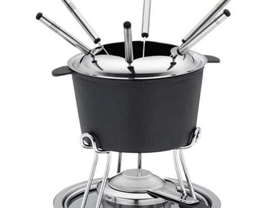 Φοντύ Με 6 Πιρουνάκια Comore 16639 Φ20x19,5cm Anthracite-Inox Kela Ανοξείδωτο Ατσάλι