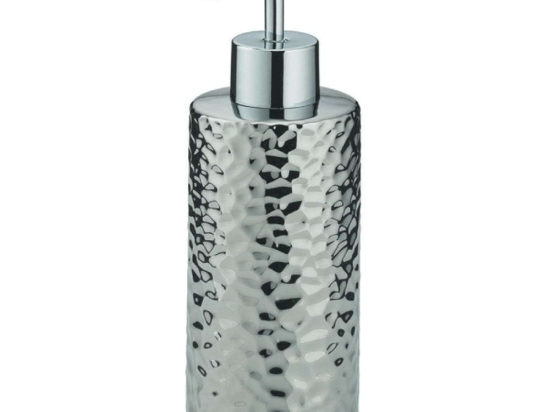 Δοχείο Κρεμοσάπουνου Sterling 23782K Φ6,5x18cm 300ml Silver Kela Κεραμικό