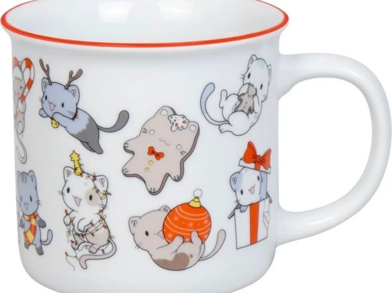 Κούπα Lovely Cats Christmas 1119712832 380ml Multi Könitz