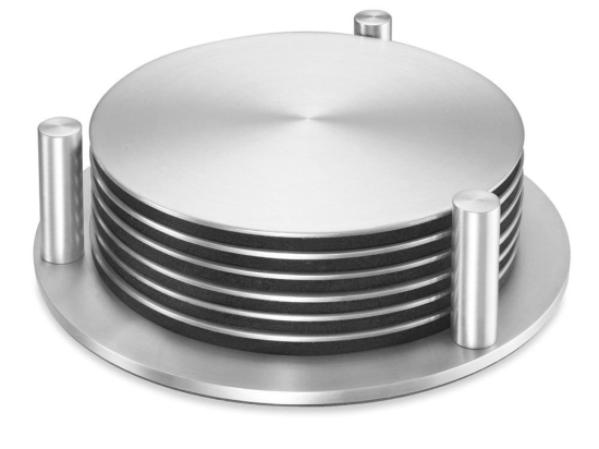 Σουβέρ Με Θήκη Regio (Σετ 7Τμχ) 20374 Φ9,5cm Inox Zack Ανοξείδωτο Ατσάλι