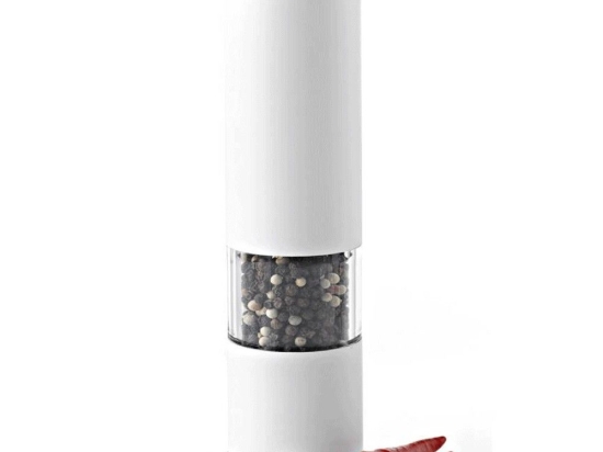 Μύλος Αλατιού/Πιπεριού Ηλεκτρικός Tropica Led EP23 21,5x5cm White AdHoc Ακρυλικό,Ατσάλι