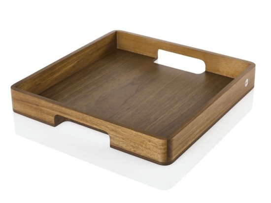 Δίσκος Σερβιρίσματος Τετράγωνος Serve ST22 40x40cm Natural AdHoc Ξύλο