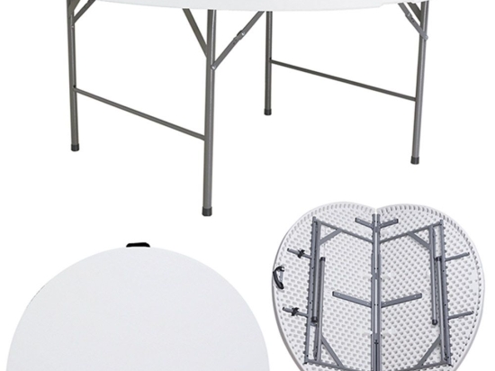 Τραπέζι Κέτερινγκ (Βαλίτσα) 41.0205 180x74cm White-Grey Zita Plus