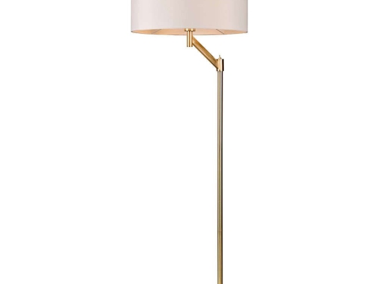 Φωτιστικό Δαπέδου Cassio 414400108 50x158cm 1xE27 60W Brass-White Trio Lighting