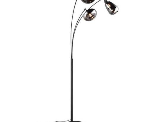 Φωτιστικό Δαπέδου Lumina 417000332 71x68x200cm 3xE14 10W Chrome-Black Trio Lighting
